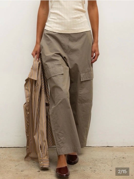 LESET Pants - Leset Kyoto barrel pant xs cypress size XS cargo tan EUC